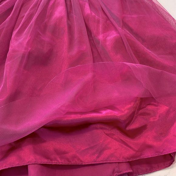 Pink kids party dress with tulle and sequin girls size 5 - Picture 3 of 8